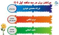 مراکز برتر سه ماهه اول 1405
